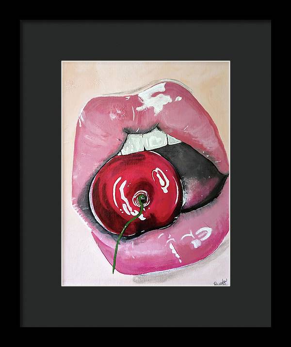 Realism Mouth - Framed Print