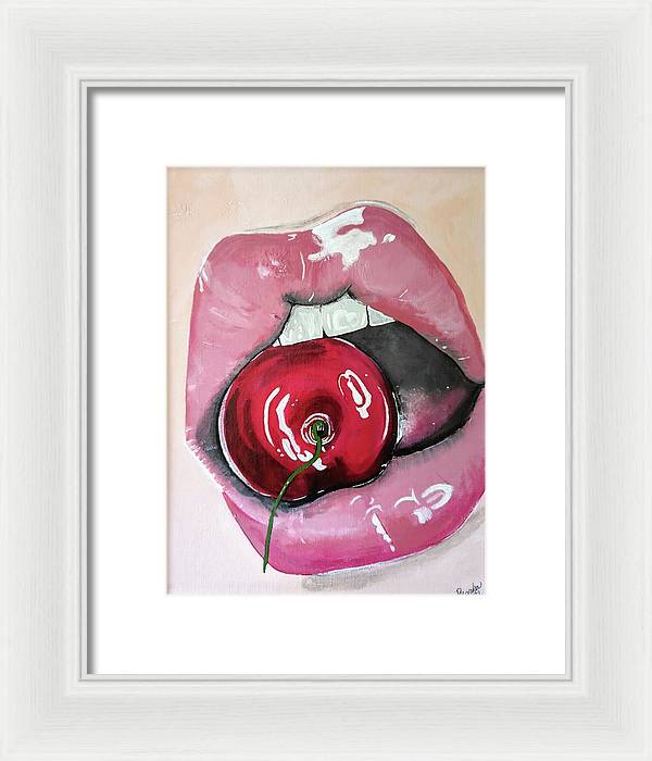Realism Mouth - Framed Print