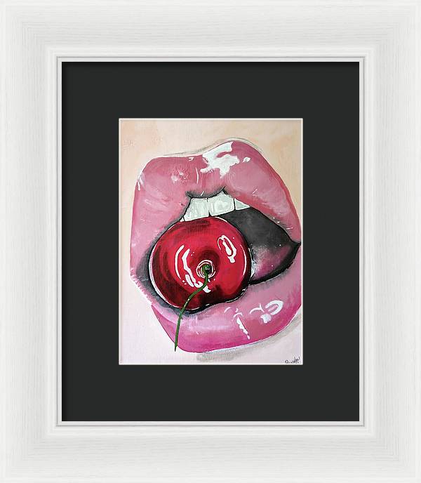 Realism Mouth - Framed Print