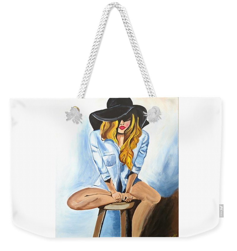 Sitting Jean Girl  - Weekender Tote Bag