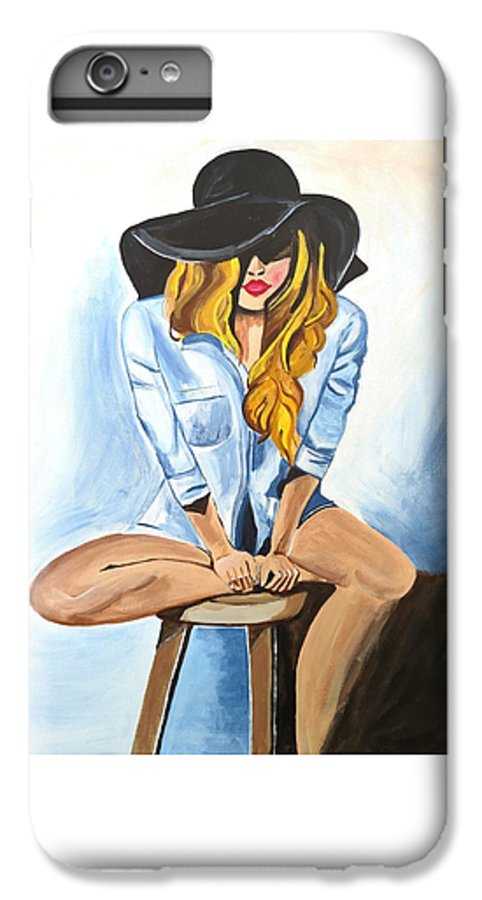 Sitting Jean Girl  - Phone Case