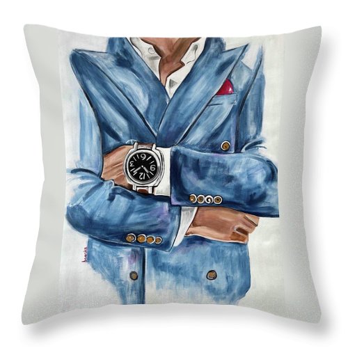 Suit Man - Throw Pillow