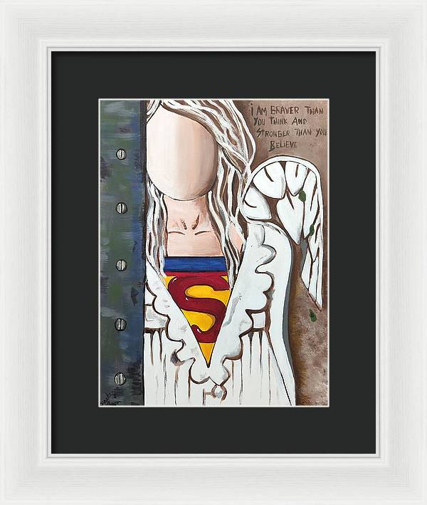 Superwoman Angel - Framed Print