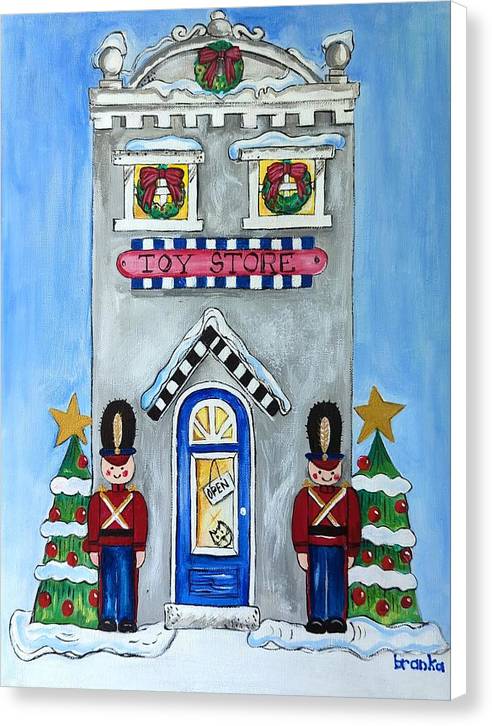 Toy Store Nutcrackers - Canvas Print