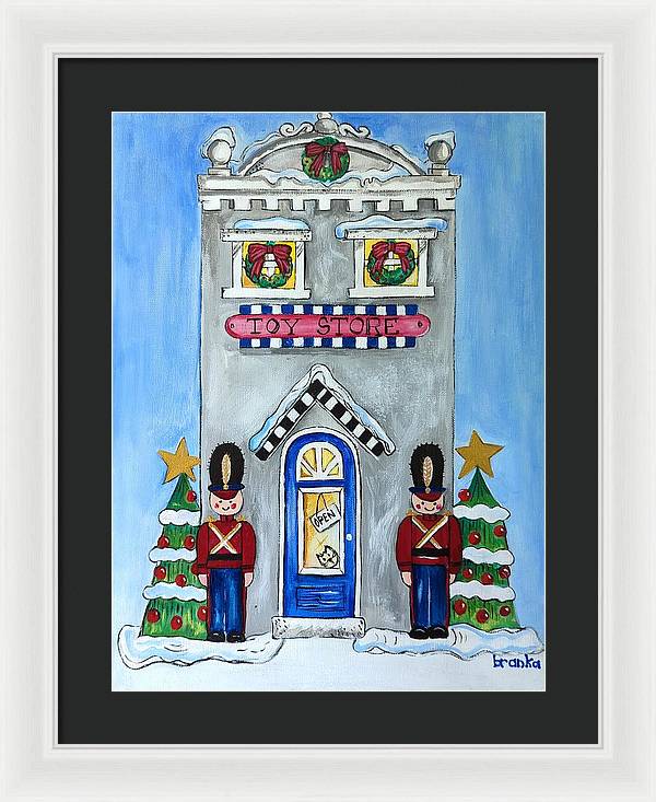 Toy Store Nutcrackers - Framed Print