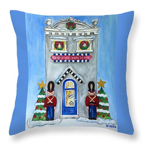 Toy Store Nutcrackers - Throw Pillow