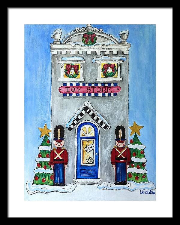 Toy Store Nutcrackers - Framed Print