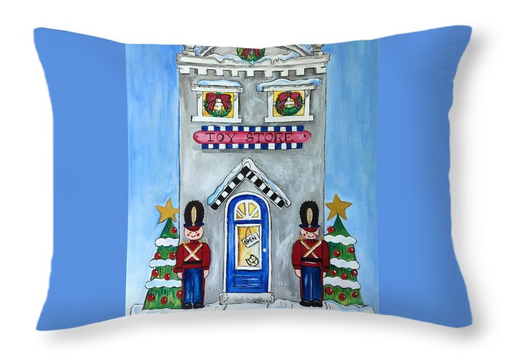 Toy Store Nutcrackers - Throw Pillow