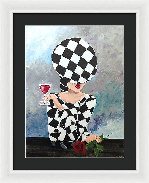 Waiting for my Table - Framed Print