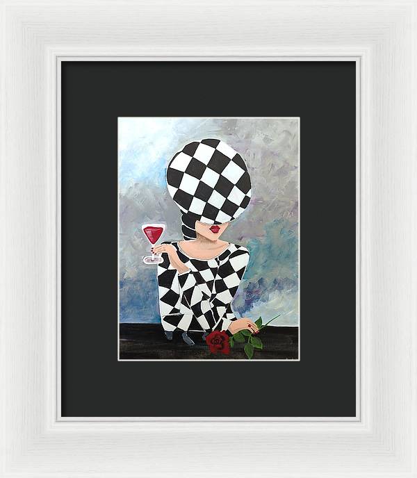 Waiting for my Table - Framed Print
