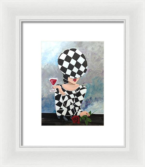 Waiting for my Table - Framed Print
