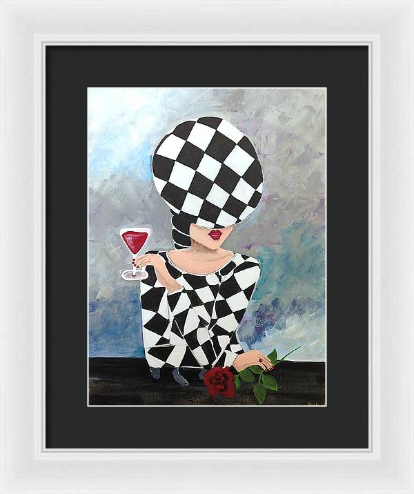 Waiting for my Table - Framed Print