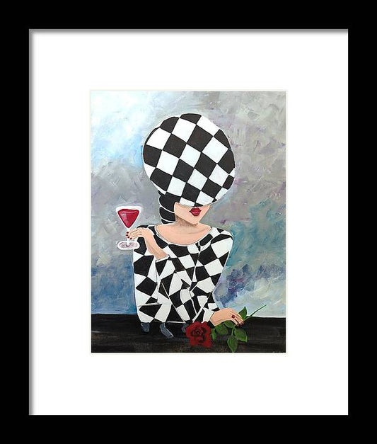 Waiting for my Table - Framed Print