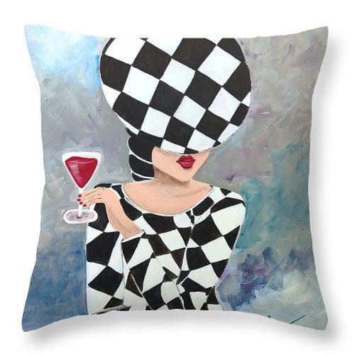 Waiting for my Table - Throw Pillow