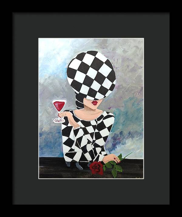 Waiting for my Table - Framed Print