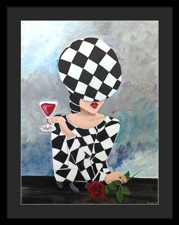 Waiting for my Table - Framed Print
