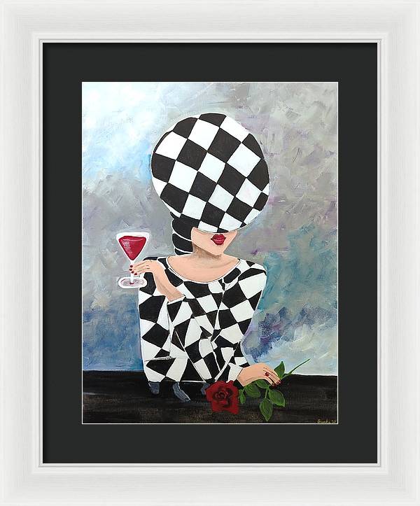 Waiting for my Table - Framed Print