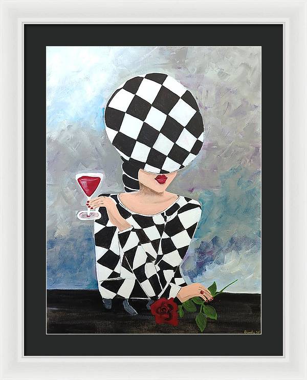 Waiting for my Table - Framed Print