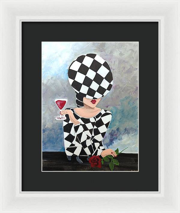 Waiting for my Table - Framed Print
