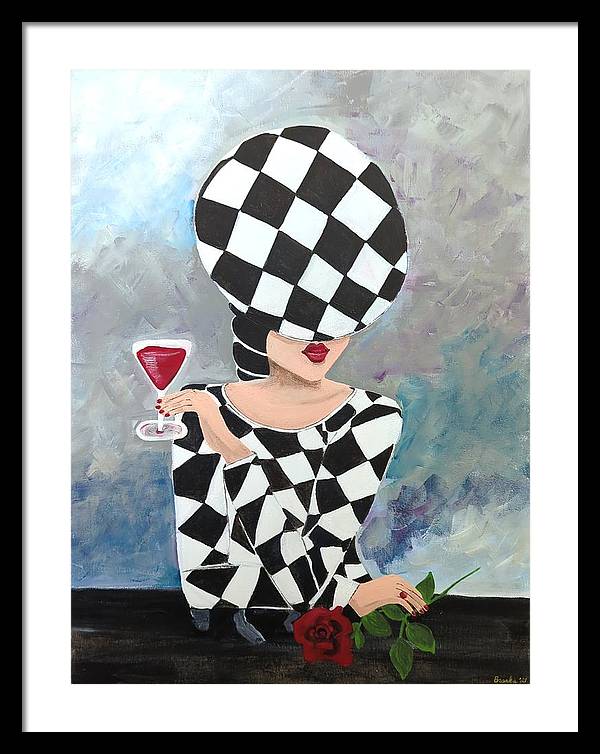 Waiting for my Table - Framed Print