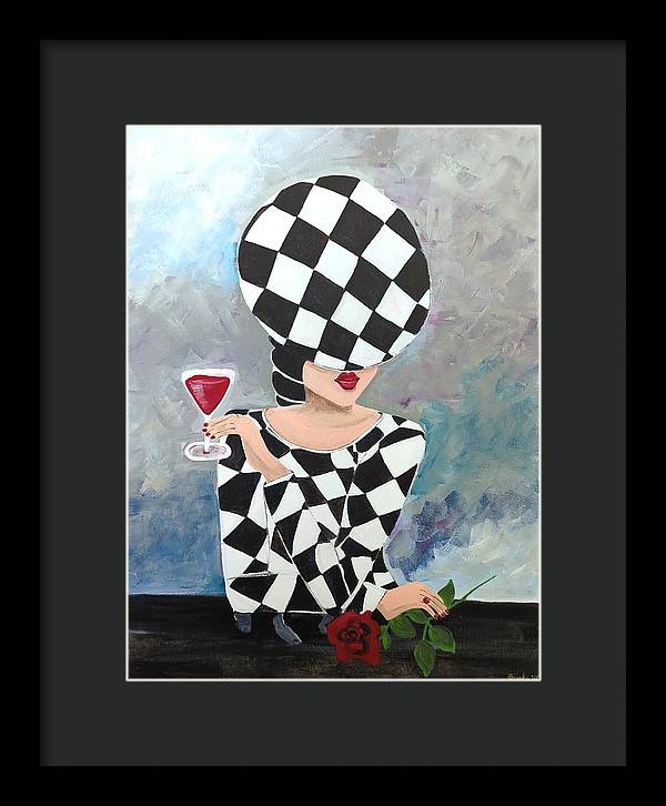 Waiting for my Table - Framed Print