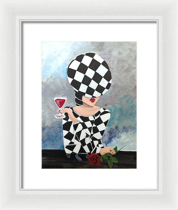 Waiting for my Table - Framed Print