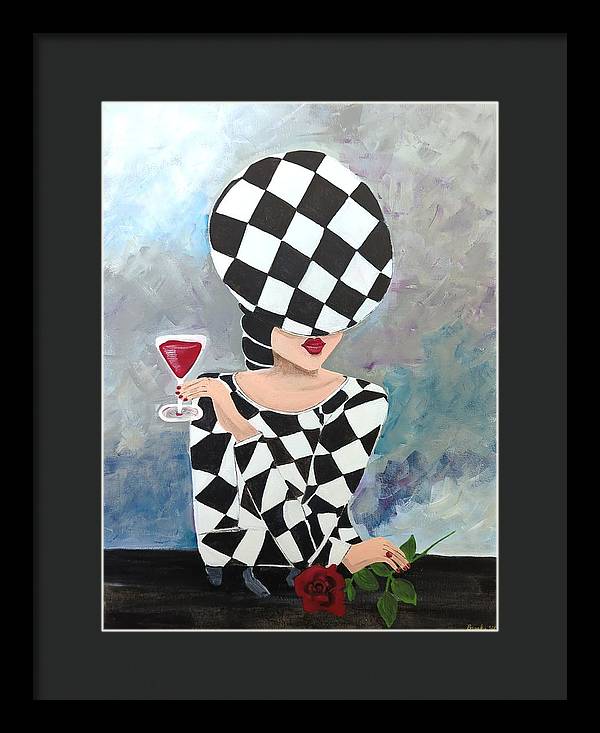 Waiting for my Table - Framed Print