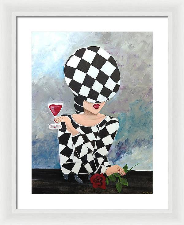 Waiting for my Table - Framed Print