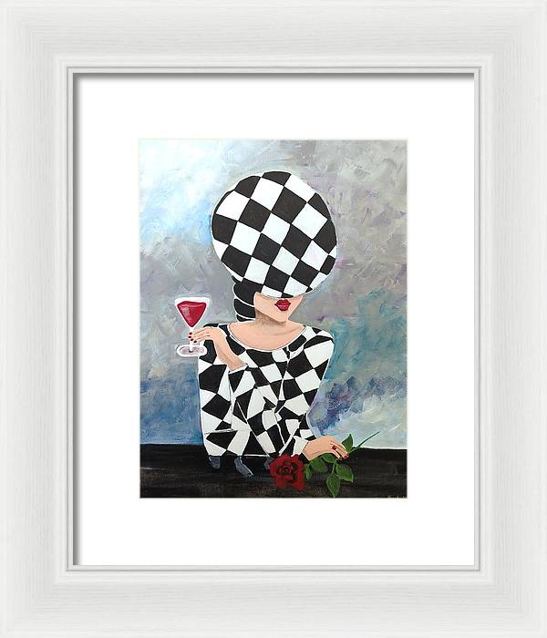 Waiting for my Table - Framed Print