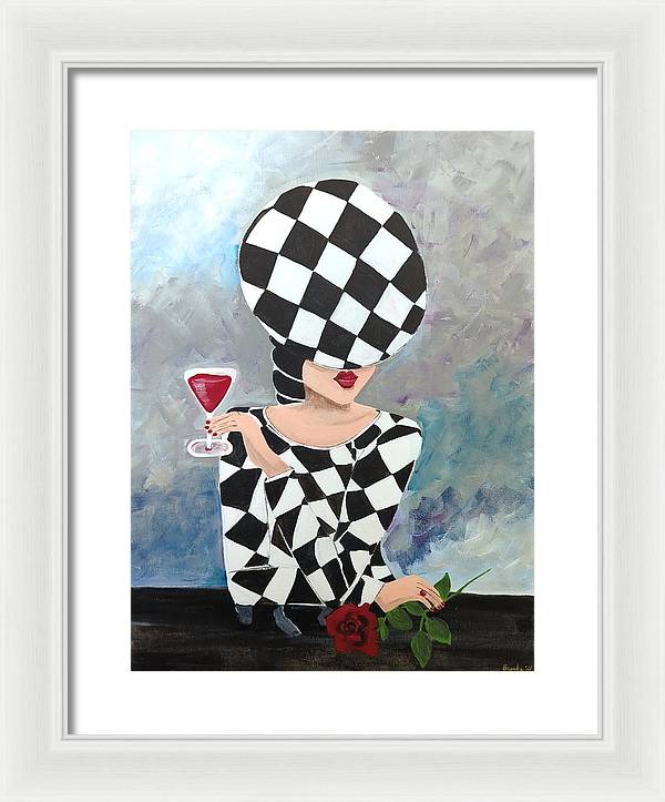 Waiting for my Table - Framed Print