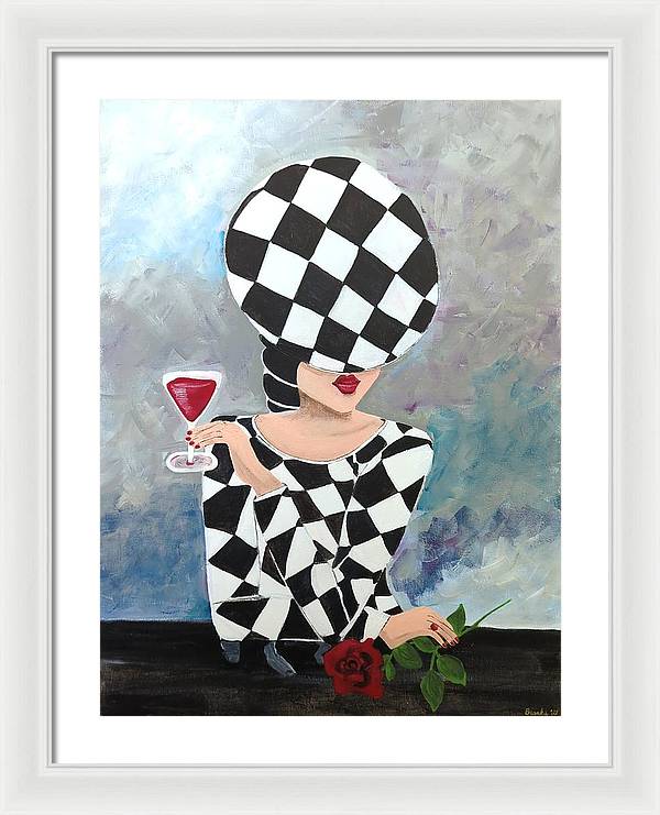 Waiting for my Table - Framed Print