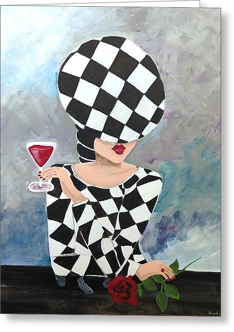 Waiting for my Table - Greeting Card