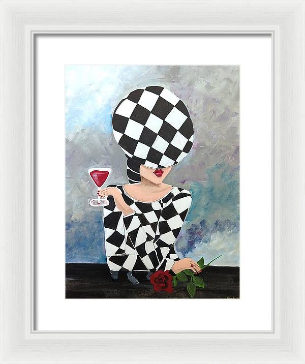 Waiting for my Table - Framed Print