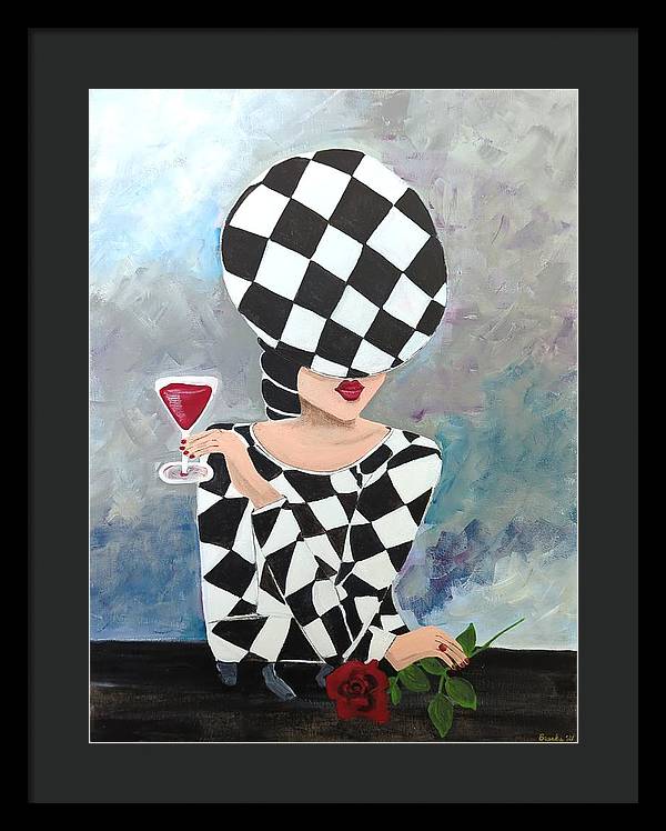 Waiting for my Table - Framed Print