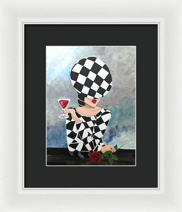 Waiting for my Table - Framed Print
