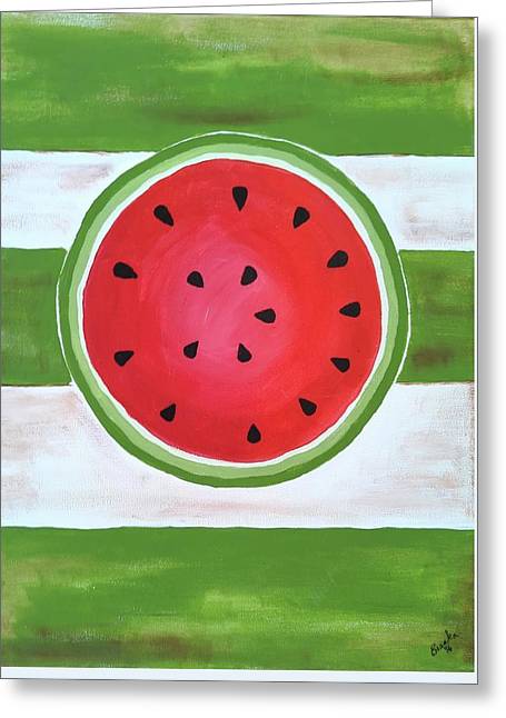 Watermelon Slice - Greeting Card