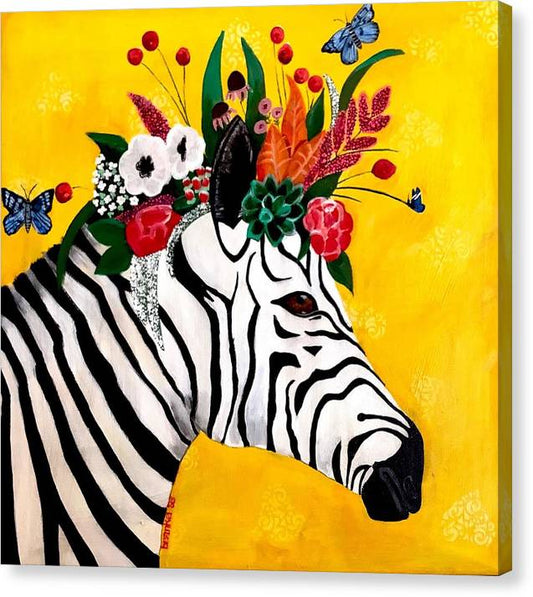 Zelda Zebra - Canvas Print